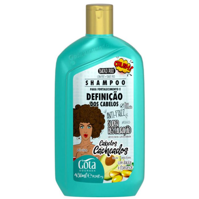 GOTA DOURADA Shampoo Fortalecimento Cacheados 430ml