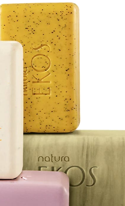Natura Ekos Kit Sabonetes em Barra Castanha, Andiroba, Açaí & Maracujá